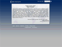 Tablet Screenshot of cobalthorizons.com